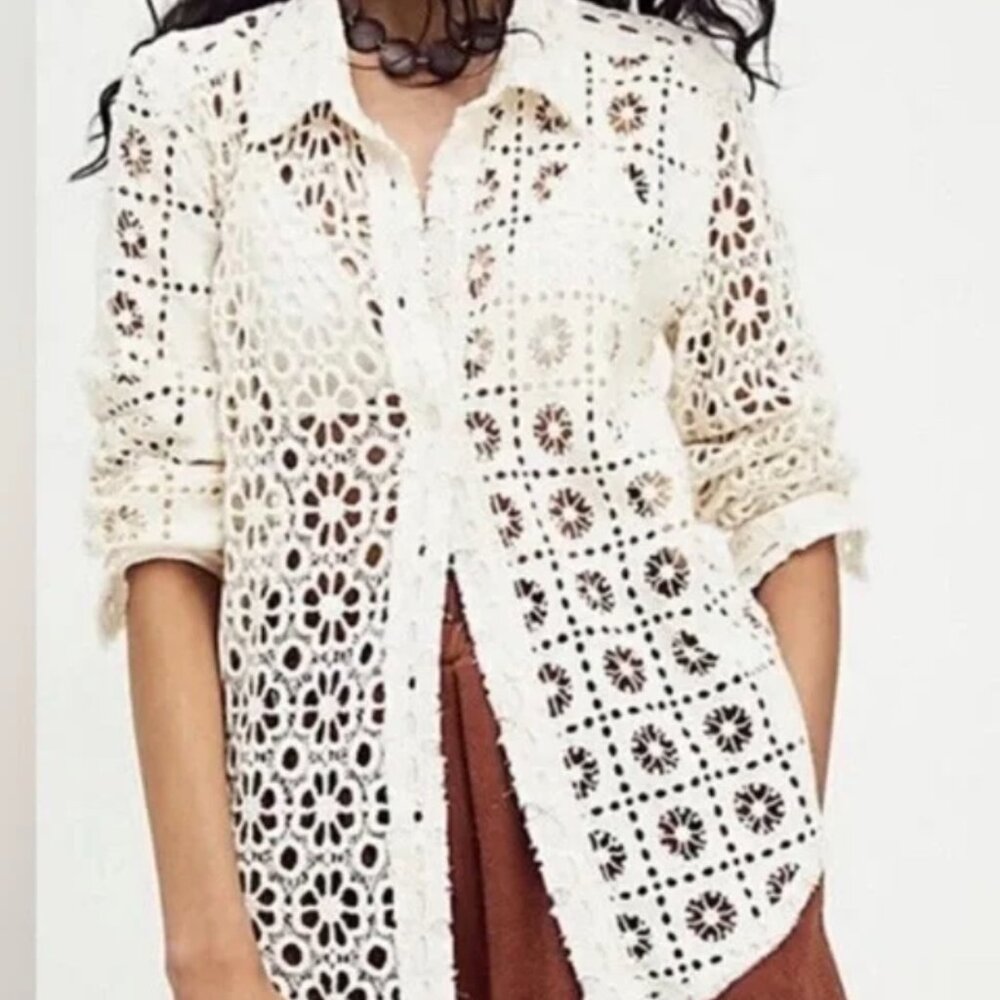 Free People Crochet Top